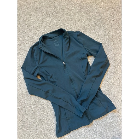 NIKE Women's Yoga Dri-fit Luxe Fitted Jacket In Green - Picture 3 of 8